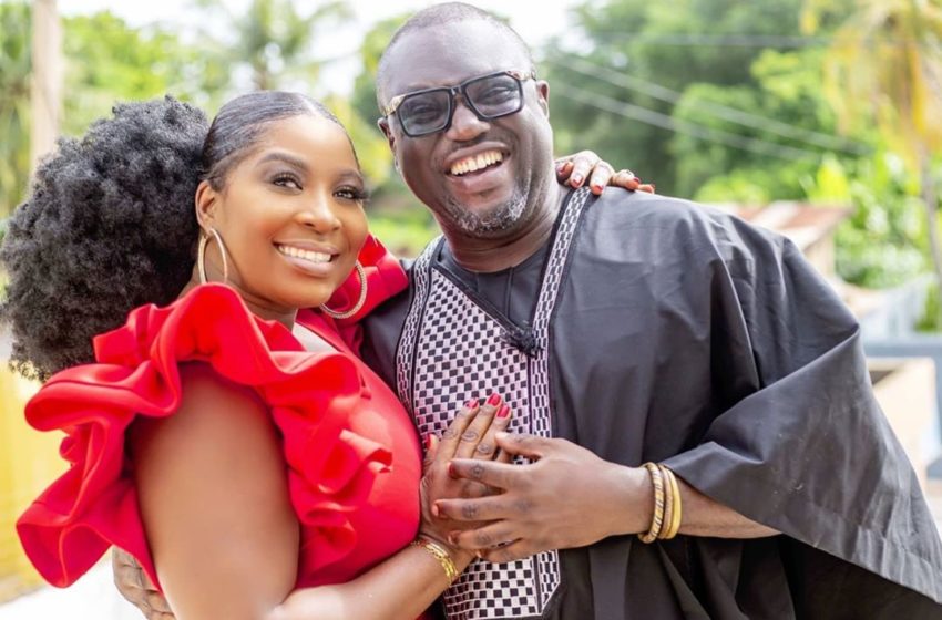 The New Celebrity Couple In Town, Gloria Sarfo And Master Richard Spotted Together At Bishop Bernard Nyarko’s Funeral – See Photos