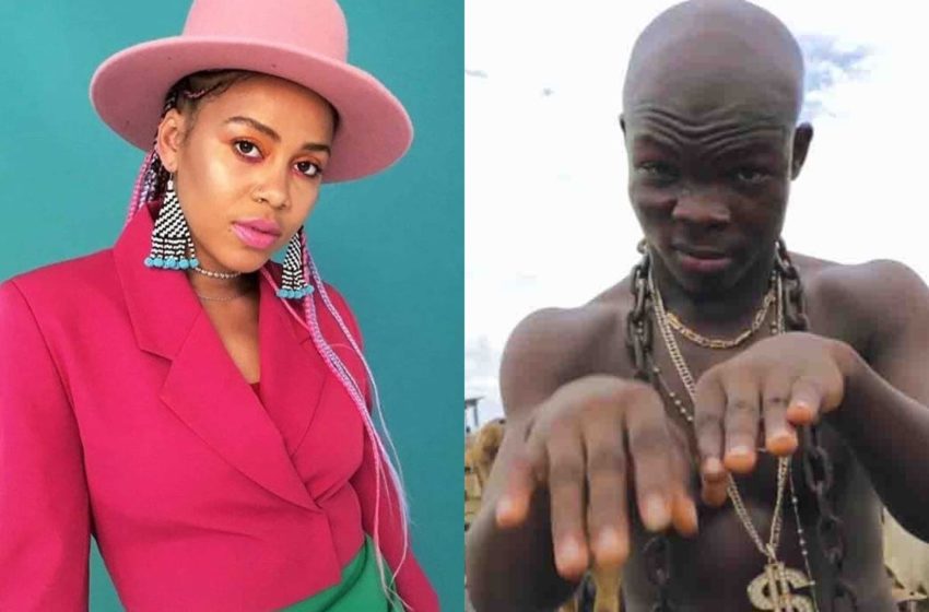 AY Poyoo Is Indeed The G.O.A.T! Check Out The Epic Reaction He Got From South African Top Music Star, Sho Madjozi After He Asked For A Collaboration
