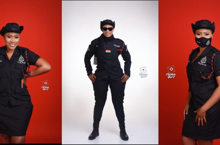 Ghana’s Most Beautiful Police Officer Maya Drops Stunning Photos On Social Media (See How Pretty She Looks)