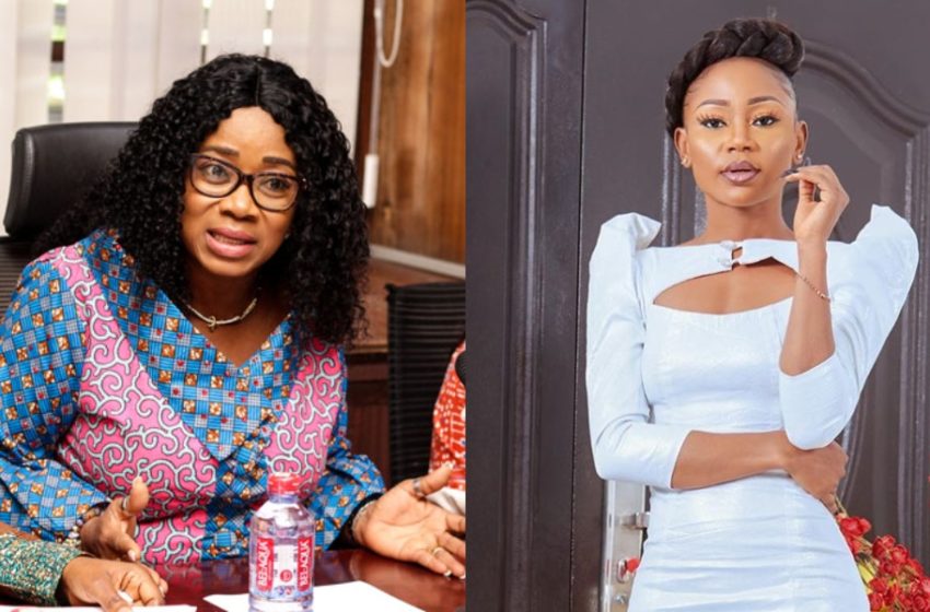 Minister For Gender, Children And Social Protection Condemns Akuapem Poloo’s Birthday Photo With Son (See Photo)