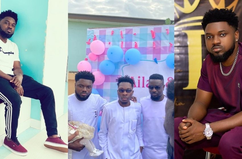 Rapper Donzy Hold Beautiful Naming Ceremony For His Twins; Sarkodie, Akuapem Poloo, Other Stars Attend (See Lovely Photos)