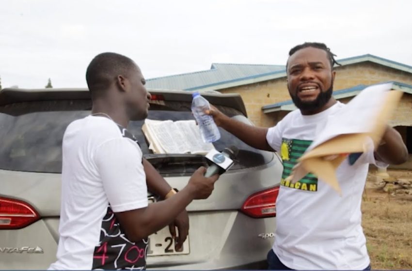 You Will Suffer And Never Get Money In Life – Angry Anita Afriyie’s Husband Curses Landlord With The Bible