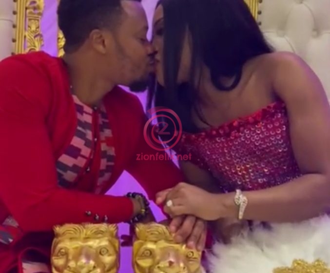 Video Of Actress Baby Blanche And Handsome Husband Sharing Passionate Kiss At Wedding Drops (Watch)