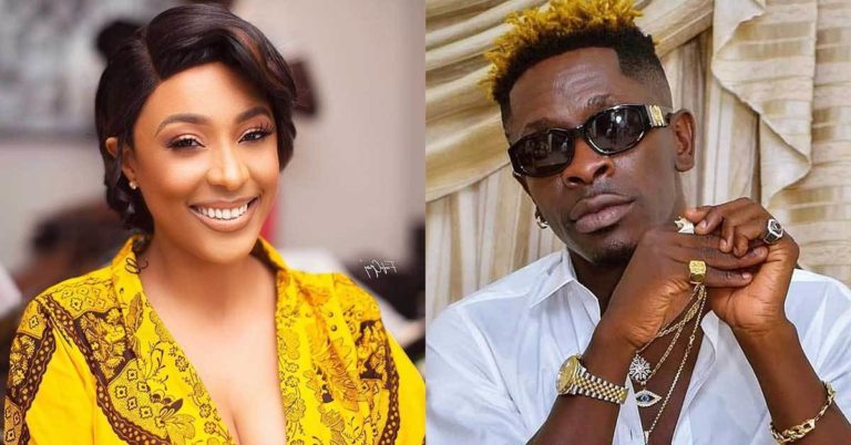 ‘Secret’ Camera Captures Shatta Wale Pushing Money Into The Br@ Of Nikki Samonas In Public – Video