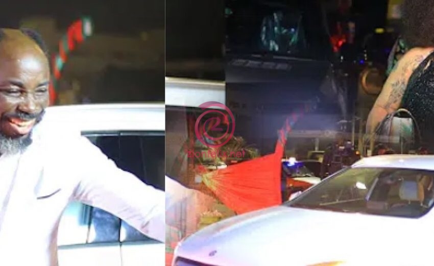 Nana Agradaa Gifts Actor Big Akwes Third Car, A New Mercedes Benz Car For Ditching Acting To Be His Presenter (Video)
