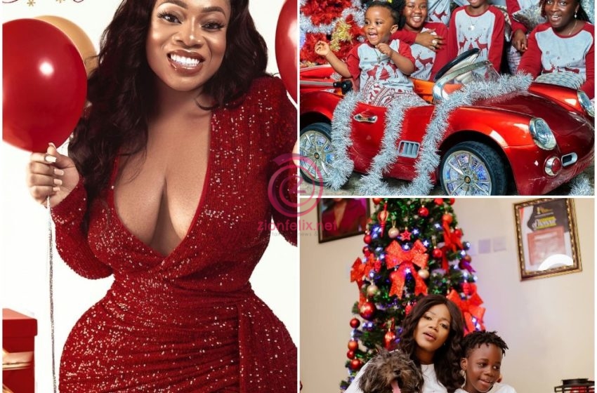 Popular Ghanaian Celebrities Paint Instagram Red And White With Stunning Christmas Photos