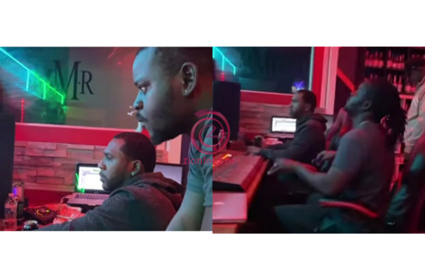 Jupitar Hits The Studio With Brainy Beatz In USA (Watch Video)