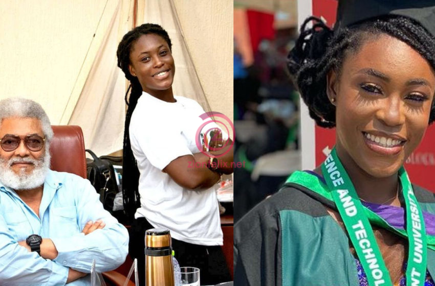 Former Prez. Rawlings’ Girl Graduates As The 2020 Valedictorian Of Regent University And Weeps As She Dedicates Her Speech To Him (Videos)