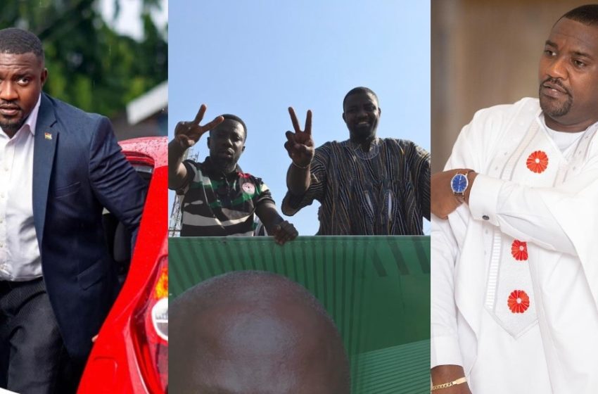 Actor Mr Beautiful Storms Ayawaso West Wuogon To Campaign For John Dumelo And NDC (+Photos And Video)