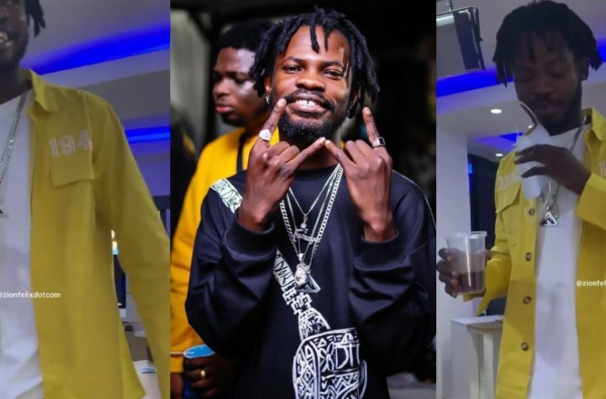 Fameye Rocks Expensive-Looking Sneakers To Pulse Hangout And Confirms Its Estimated Cost Is $2000 In Video (Watch)