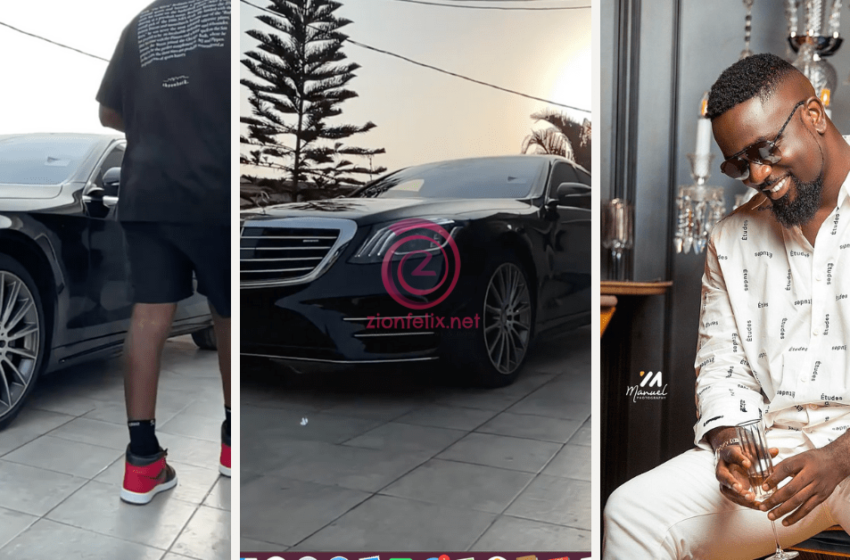 Sarkodie Shows Off His Brand New Mercedez-Benz S550 Worth Over $100,000 After Rapperholic 2020 Concert (Video)