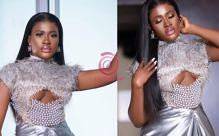Fella Makafui Nearly Slips And Fall As She Wears New High Heels For A Photo Shoot; Medikal And Others Laugh At Her (Video)