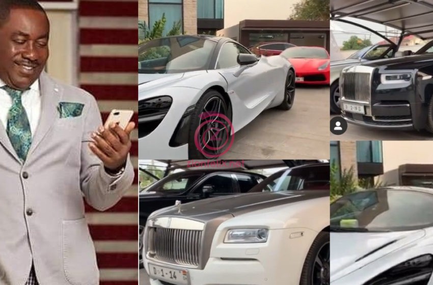 Video Showing The Luxurious Cars Parked Inside Osei Kwame Despite’s House Surfaces Online As He Celebrates His Birthday