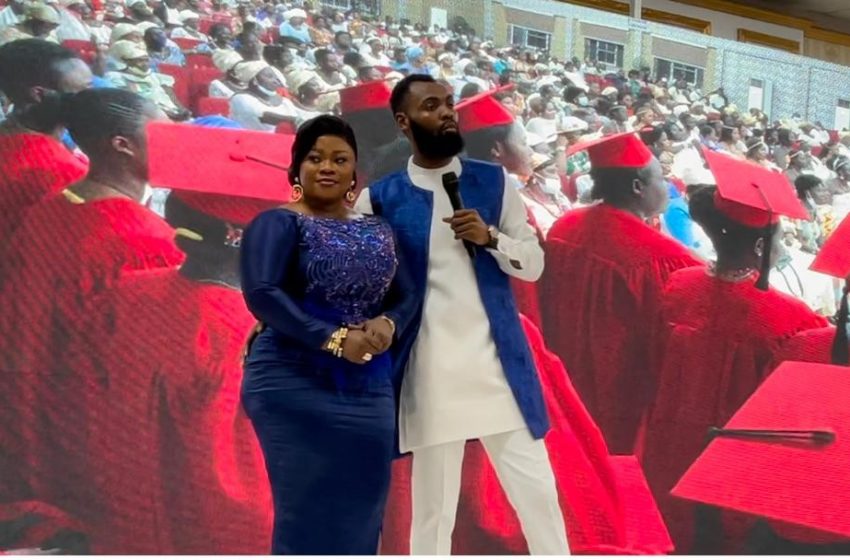 New Couple And Their Child Receive Car, Business Capital And Scholarship From Reverend Obofour, His Wife And Church Members