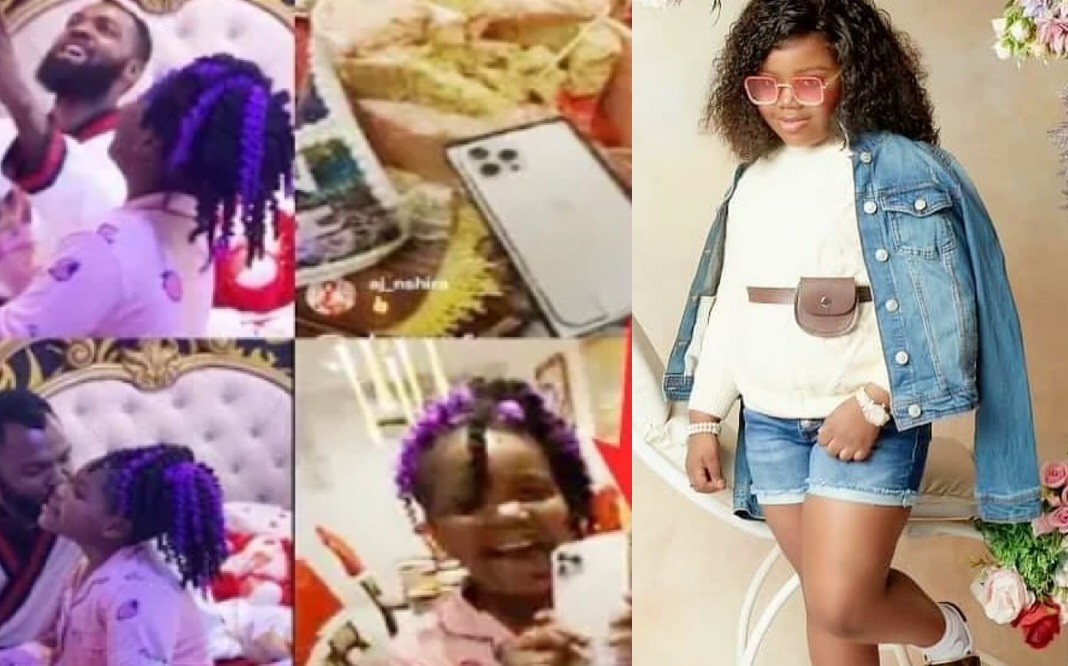 Beautiful Moment Rev Obofour And Wife, Bofowaa Gifted Their Daughter, Lawrensa Antwi An iPhone 12 Pro Max On Her 7th Birthday (Video)