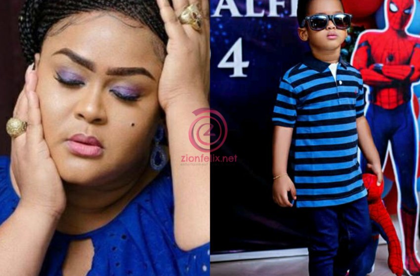 You Made Me Forget My Sorrows After 18 Years Of Searching For The Fruit Of The Womb – Vivian Jill Celebrates Her Son As He Turns A Year Older