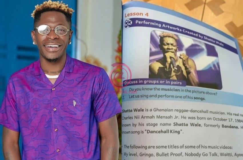 Lessons On Shatta Wale In Primary 4 Textbook Causes Stir Online (See Photos)