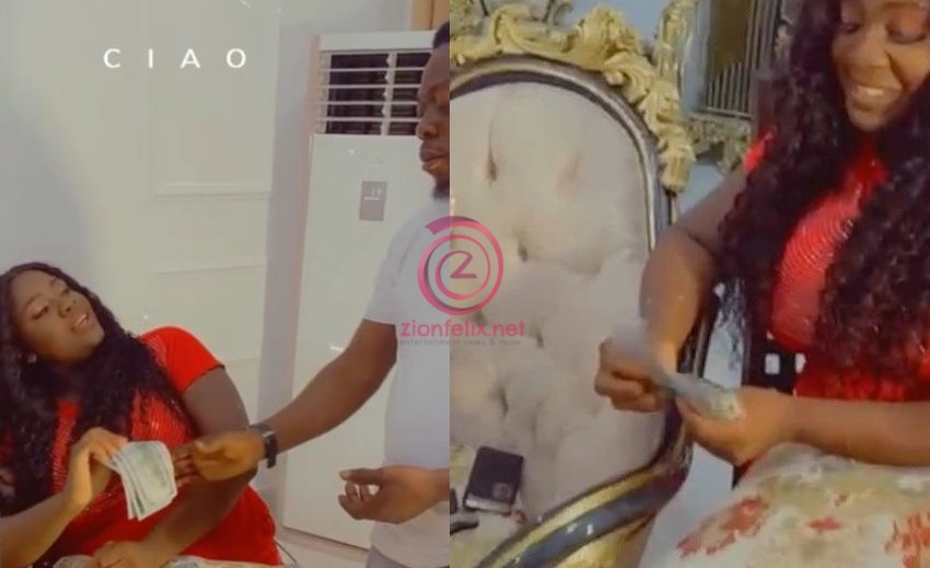 Video Of The Moment Tracey Boakye Gifted Kyekyeku’s Team Members Extra $500 Surfaces Online