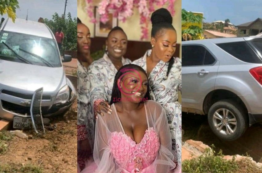 Despite Media’s Abena Moet Involved In A Car Crash Just 2 Weeks After Her Wedding (Photos & Videos)