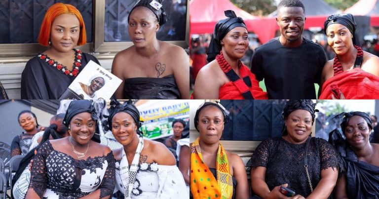 PHOTOS: Bill Asamoah, Kwaku Manu, McBrown, Mercy Asiedu, And Other Top Kumawood Stars Attend The Funeral Of Actress Borga Sylvia’s Mother