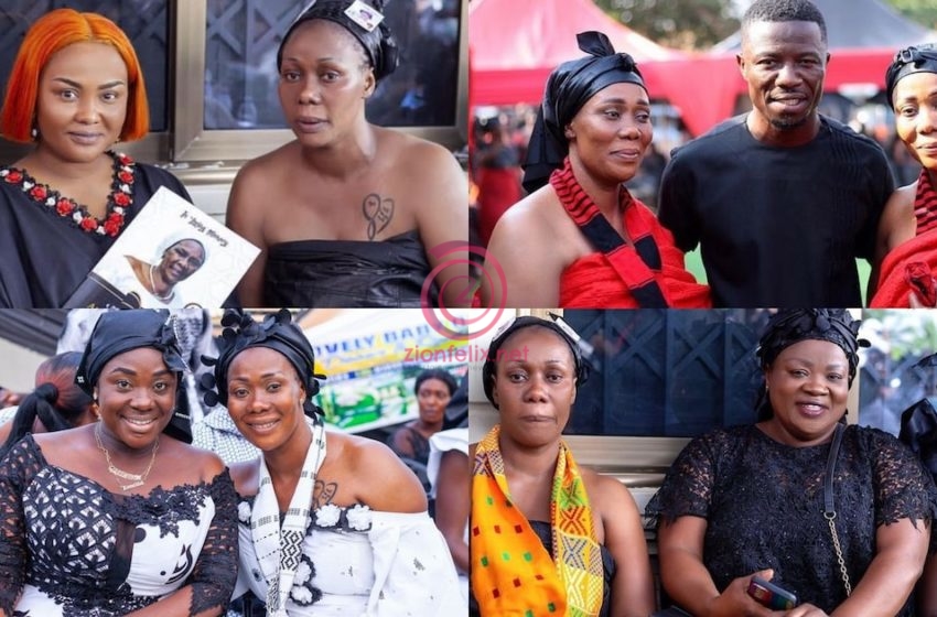 PHOTOS: Bill Asamoah, Kwaku Manu, McBrown, Mercy Asiedu, And Other Top Kumawood Stars Attend The Funeral Of Actress Borga Sylvia’s Mother