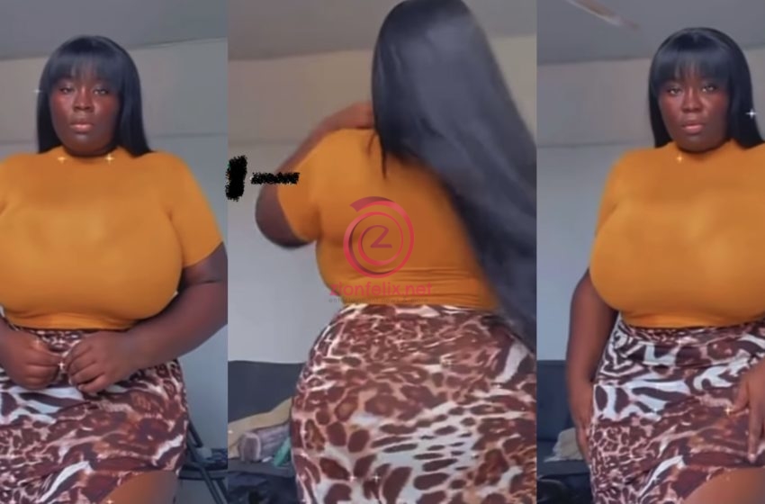Maame Serwaa Returns To Social Media After A Long Break With A Video Flaunting Her Front Assets As She Shakes Things