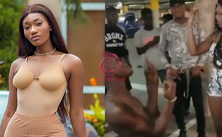 Die-hard Fan Of Wendy Shay Kneels Before Her In Public And Shows Off A Tattoo Of Her Name On His Chest – Watch Video