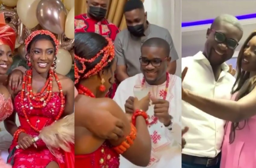 Younger Sister Of Actress Yvonne Okoro, Roseline Gets Married; Exclusive Videos Drop Online (Watch)