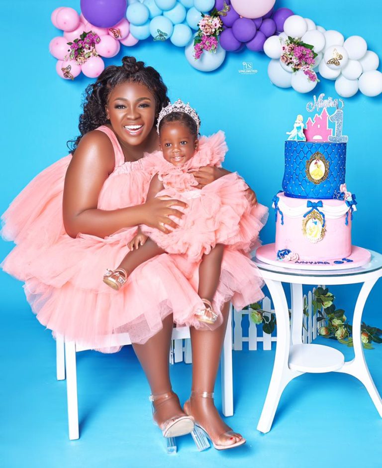 Tracey Boakye’s Beautiful Daughter, Akua Nhyira Glows Like A Little Angel In Fresh Adorable Photos