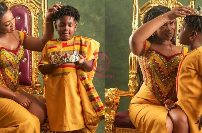 Michy Claps Back At A Netizen For Saying “God Gave Him To You And His Dad…Stop Acting Like A Single Mum” Following Her Decision To Baptise Majesty (+screenshots)