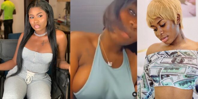 Yaa Jackson Shows Off Her Firm B00bi3s The B@d Girl Style As She Pours Milk  On It In A Jacuzzi – Video 