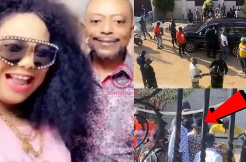 VIDEO: Moment Rev Owusu Bempah Stormed The House Of Nana Agradaa With Thugs And Police Officers