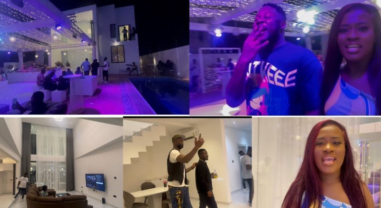 Shatta Wale, Joey B And Other Stars Storm Medikal And Fella Makafui’s New Mansion For A Special Housewarming Party – Watch Video