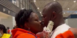 Video Of Mercy Asiedu Giving Her Husband A Passionate Kiss Before Her Dubai Trip Pops Up