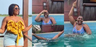 Abena Korkor Gives Followers Free Sh0w Under The Swimming Pool – Video