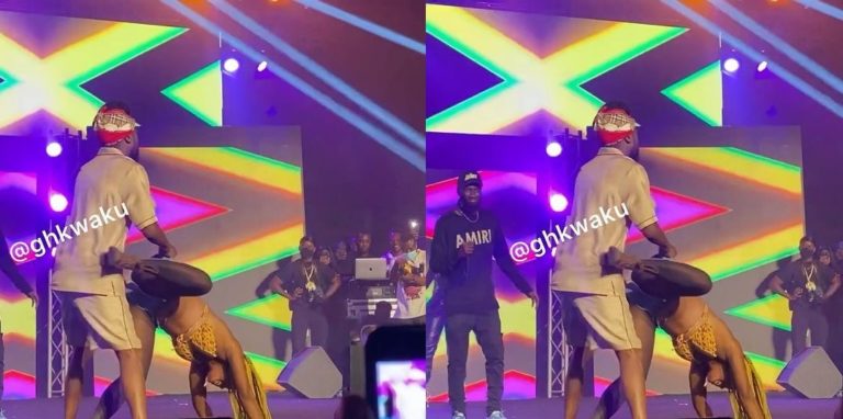 Watch Video Of The Moment 48 Years Old, Beenie Man Nearly Broke The W@ist Of A Young Lady With His At0pa Dance Moves At Stonebwoy’s Bhim Concert