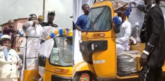 #PragiaWedding: Couple Cause Stir As They Employ The Services Of Pragia As The Ride For Their Wedding In Axim – Watch Video