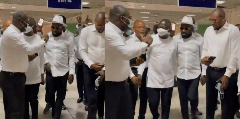 VIDEO: Beautiful Moment Members Of The East Legon Executive Fitness Club Surprised Dr. Osei Kwame Despite At The Airport Ahead Of His 60th Birthday Celebration At Wiamoase
