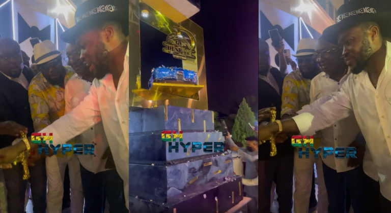 Despite Cuts The ‘Biggest’ Birthday Cake Ever Seen At His 60th Birthday Executive Dinner Party – See Video