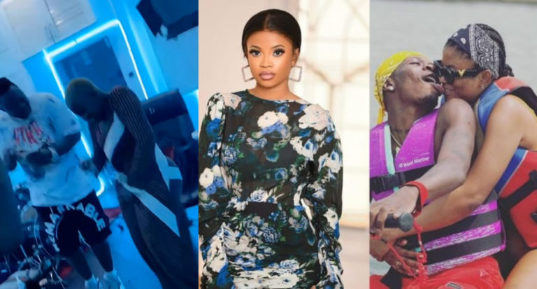 Medikal And Fella Storm The House Of Shatta Wale To Blow Cash As They Joined Him Celebrate The Birthday Of New Lover, Elfreda – Videos