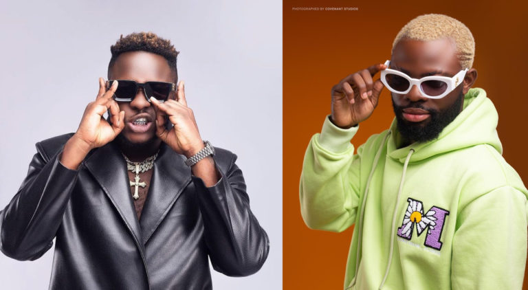 Medikal Signs Budding Musician, Tom D’Frick On His Stubborn Academy Label – Watch Video