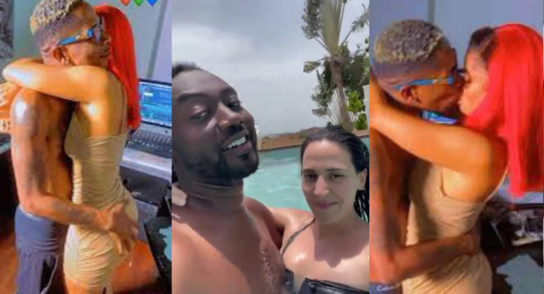 Pappy Kojo Mocks Shatta Wale For Poorly K!ssing His New Lover; Shows Him How It Is Done – Watch Video