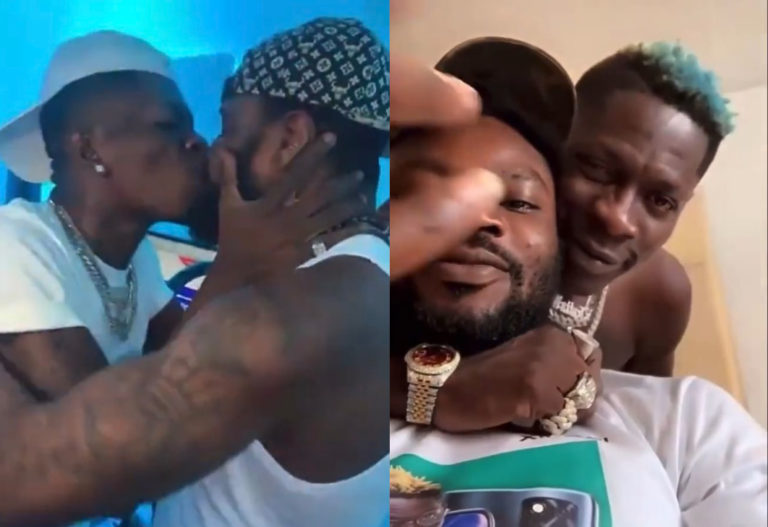 Fresh Video Of Shatta Wale K!ssing Another Man Surfaces Online