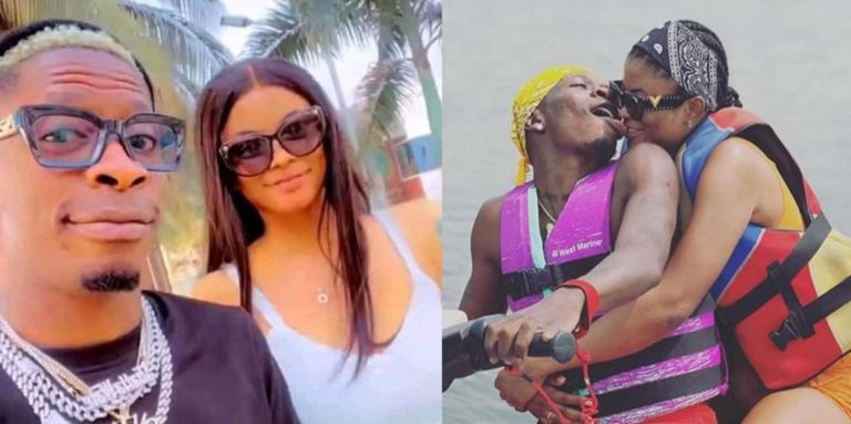 Shatta Wale ‘Vi0lently’ Ki$$es His New Lover As He Celebrates Her Birthday In Grand Style – Watch Video