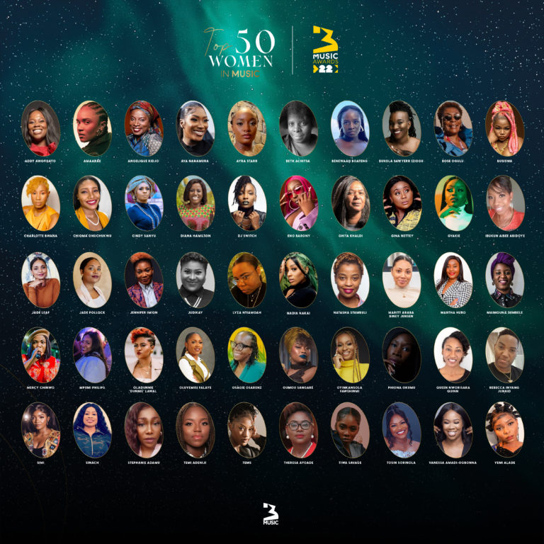 List Of Top 50 Women In Music-Africa Announced