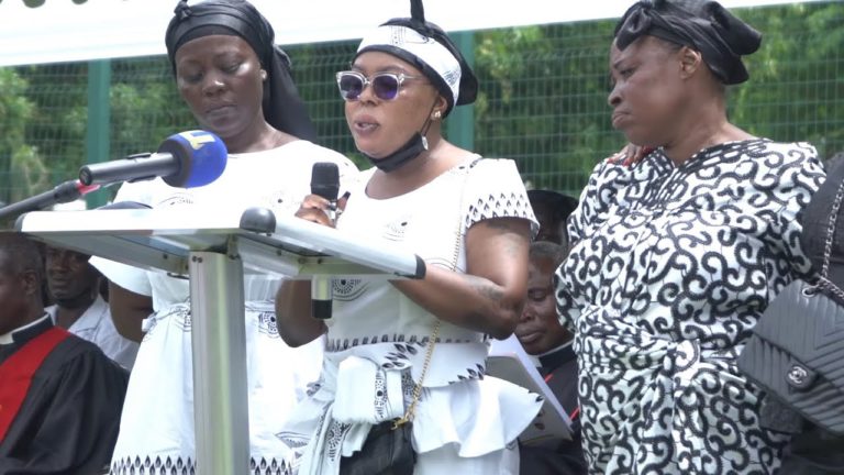 We Cannot Forget You – Afia Schwarzenegger Says In A Touching Tribute At Her Late Father’s Funeral (Video)