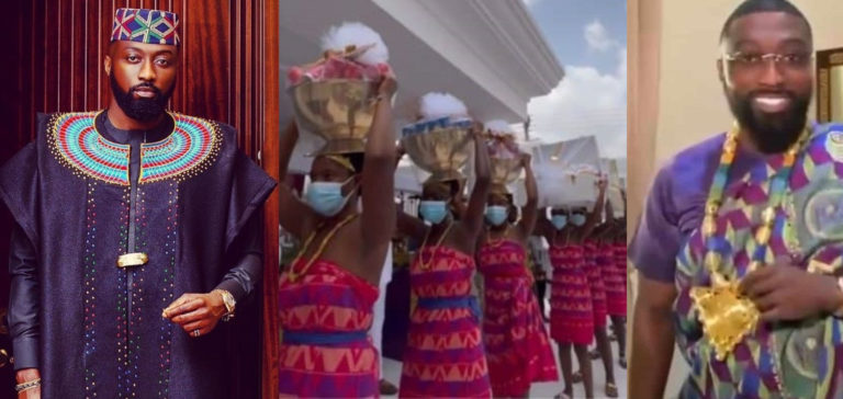 First Videos From The Glamorous Traditional Wedding Of Ghanaian Rich Man Kojo Jones Surface Online As He Shuts Down The Garden City
