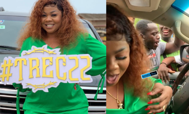 VIDEO: Empress Gifty Mobbed By Fans As She Storms Her Hometown Ahead Of Her Much-awaited #TREC22