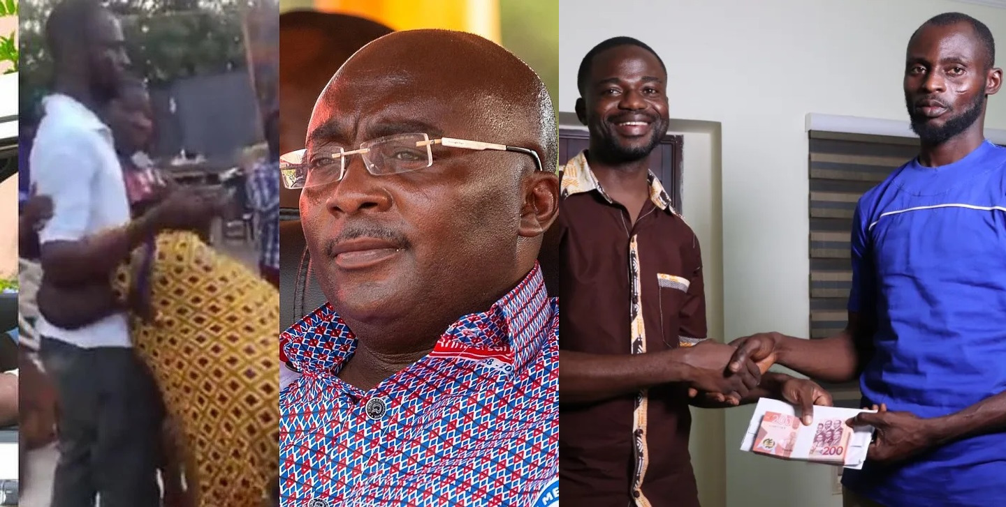 Dr. Bawumia Gifts God-fearing Taxi Driver Who Returned Ghc8,400 To Fish Seller At Mallam Atta Market