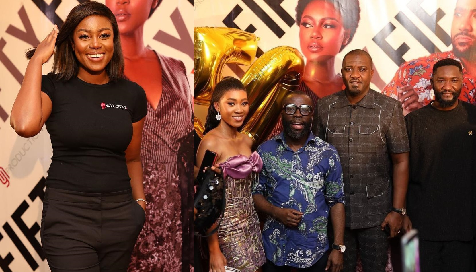 Yvonne Nelson Records Huge Numbers At ‘Fifty Fifty’ Movie Premiere Despite Heavy Rains; Top Stars Attend – Watch Video
